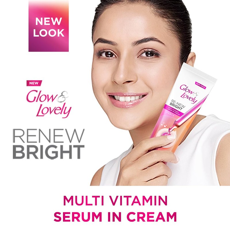 Glow & Lovely Re-New Bright Advanced Multi Vitamin Serum Cream,