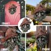 Abia Jaeia Tree Face Sculpture, Funny Red Cap Old Man