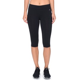 Danskin Women's Plus SizeCapri Legging Capri, Black, 2X