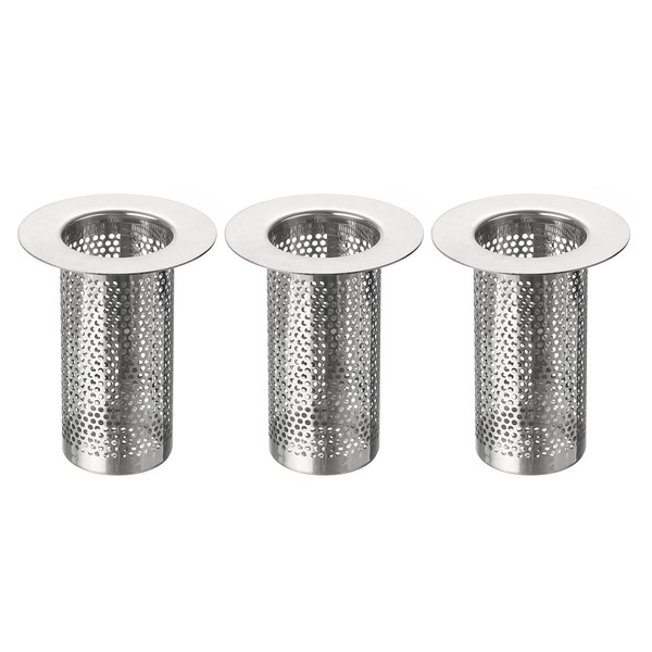 Uxcell 3Pcs Bathroom Sink Strainer, Fit for 1.42"-2" Drain Hole,
