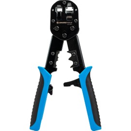 Jonard Tools UC-4511 RJ45 & RJ11/12 Modular Pass-Through Crimper with Tail Crimping Slots