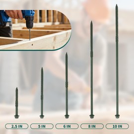 WELLOCKS #14 x 2-1/2" in Structural Wood Screws, Exterior Coated