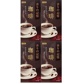 [Bulk Purchase] Kokudou Incense Incense, Memory of Incense, Coffee, Rose Stuffed #C-632 x 4 Packs