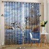 Kazynee Rustic Forest Wildlife Pheasants Room Darkening Blackout Window Curtains