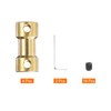 sourcing map 4pcs 2mm to 6mm Brass Shaft Coupling Joint