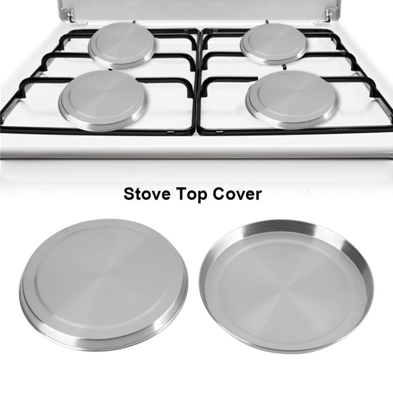 GOTOTOP Stove Covers, 4pcs Stainless Steel Kitchen Stove Top Covers