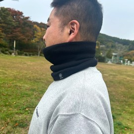 Black Winter Neck Warmer Multi-purpose Scarf 2ea