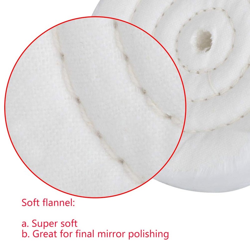 scottchen PRO Buffing Polishing Wheel 4in(100mm) for Drill 1/2 in