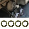 Vicue 4 Pack Trailer Hub Grease Seals, Double Lip, 2.25"