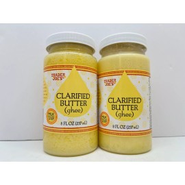 Trader Joe's 2-Pack Trader Joe's Joes Clarified Butter Ghee 8 FL Oz 237 mL  Each NEW Fresh