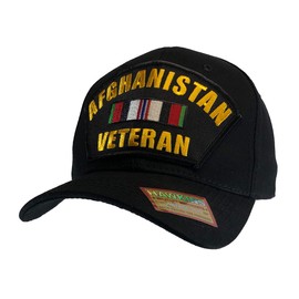 Hawkins Military Afghanistan Veteran Hat (Black Classic Ball Cap)