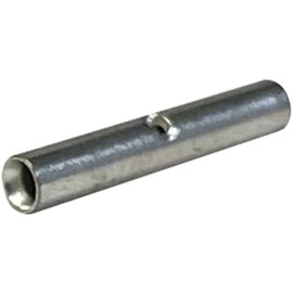 Sherco-Auto (100) Non-Insulated Gauge Butt Splice Connector Uninsulated Wire Terminal - 26-24 AWG - Made in USA