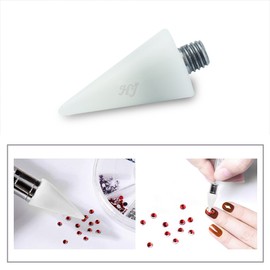 Rhinestone Picker Pick up Tool Wax Replacement Accessory for Dual Ended Wax Nail Rhinestones Picker Pencil Dotting Pen Pack of 2,NA110-White…