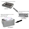 CREADARD Small Storage Box with Cotton Handles, Fabric Foldable Linen