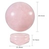 KYEYGWO 4cm Natural Rose Quartz Crystal Ball Decor with Gemstone