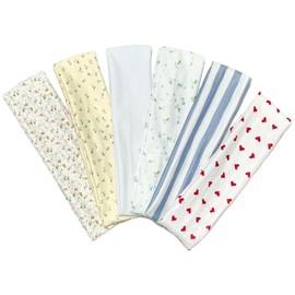 Fashionable Women’s and Girls’ Headgear - Non - Slip Elastic Headbands, Floral Headbands, Stripe Headbands, Valentine’s Day Heart Headbands Made of Soft Fabric for Short Hair