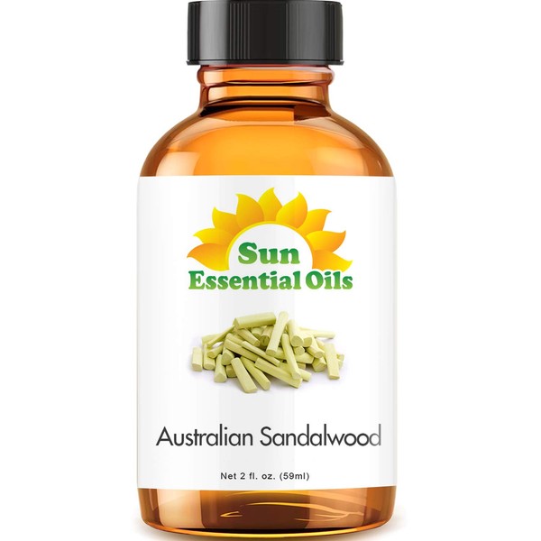 Australian Sandalwood Essential Oil (Huge 2oz Bottle) Bulk Australian Sandalwood Oil - 2 Ounce