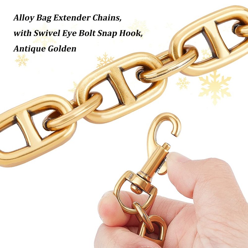 UNICRAFTALE 2 Piece Bag Extension Chain, 4.7 inches (12 cm),