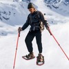 LyeXD 21/25 Inch Snow Shoes, Snowshoes & Trekking Poles Bundle