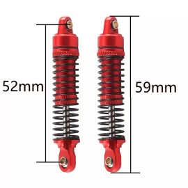 For Traxxas Precision Alloy Machined Front & Rear Shocks (4) for Traxxas 1/18 TRX-4M Crawler