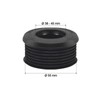 STEDO -100229 Euro Rubber Connector Black for Flush Pipe Diameter
