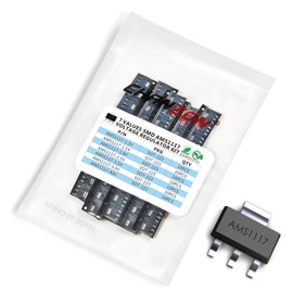 Chanzon 70pcs AMS1117 SOT-223 Kit Including 7 Values (1.2V 1.5V 1.8V 2.5V 3.3V 5V) Low Dropout Voltage Regulator SMD Transistor Each 10pcs