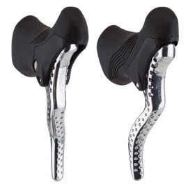 TRP RRL SR brake lever set, silver with black hoods