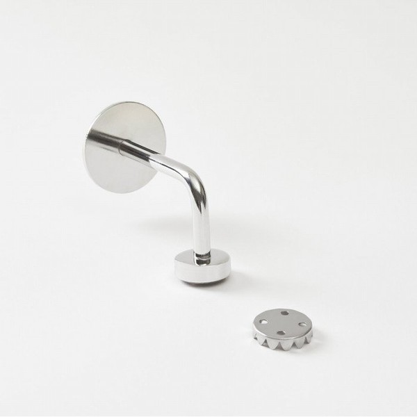 JAJU Easy-to-attach stainless steel magnetic soap holder, steel gray steel