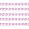 Wentoenapp 50Pcs Pink Nail Charms Decorative Stunning Visual Effect Bow-Knot