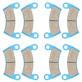 Front and Rear Ceramic Brake Pads Compatible with Polaris RZR XP 1000 2012-2019, Ranger 570 Crew 2016-2020 Full-Size/EPS/EFI, RZR XP 900 2011-2014 Replacement Brake Pads Set
