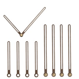 uxcell 5 Set Wooden Clock Hands Only,Walnut Wood Clock Hands Clock Kit for Clock DIY Repair Part Replacement Fit for 12 Inch Wall Clock, 4.84 Inches