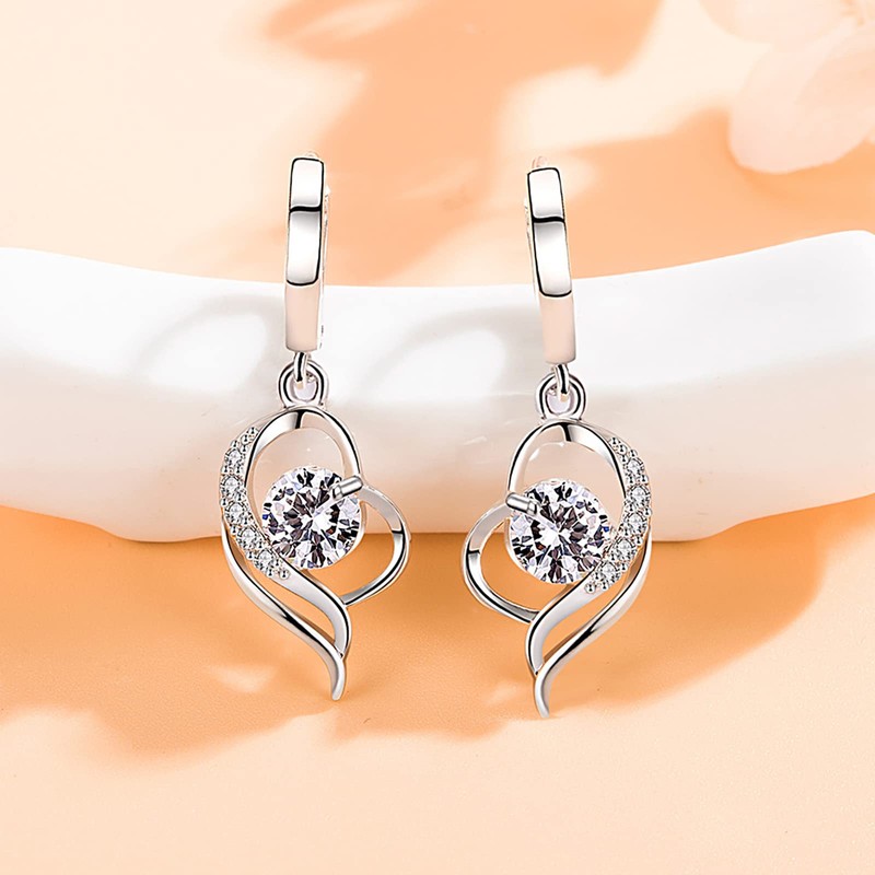 Collares de Mujer, Juego Collar Aretes de Mujer Plata de
