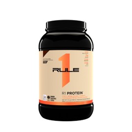 Rule 1 Proteins Rule One Proteins Naturally Flavored R1 Protein - Pure Whey Isolate and Hydrolyzed Whey Isolate Protein Powder with Natural Flavors, 25g Protein, & 6g BCAAs Per Serving (Dark Chocolate, 1.7 Pounds*)
