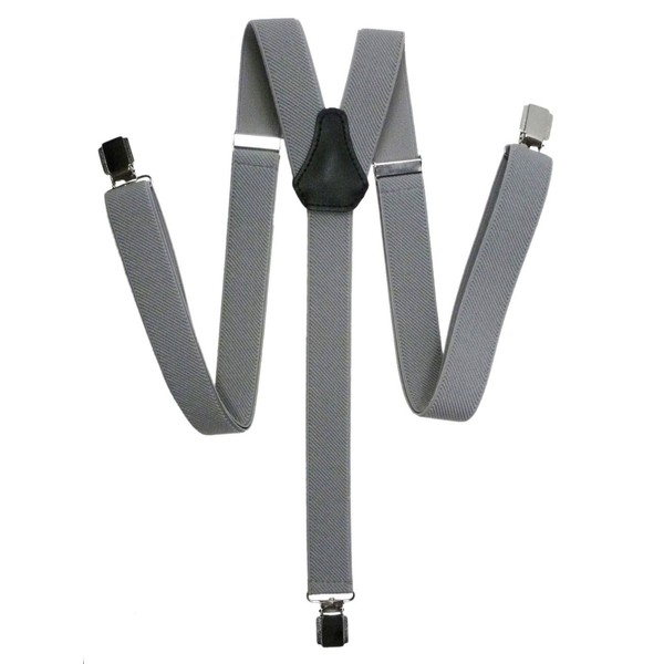Unisex Skinny Style fully adjustable Clip on Braces/Suspenders, 2.5cm -