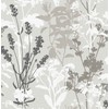 Meadow Grey Wild Flowers Wallpaper