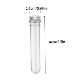 GLEAVI 18pcs Tube Bottles Cylindrical Storage Containers for Crafts Samples and Liquids