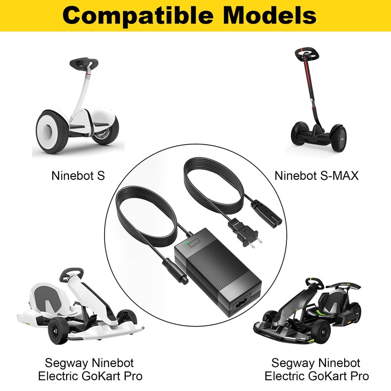 63V Charger for Segway Ninebot Compatible with Segway Ninebot S/S-MAX/Mini