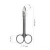 LIVINGO Professional Sharp Toenail Scissors - 4.25" Heavy Duty Small