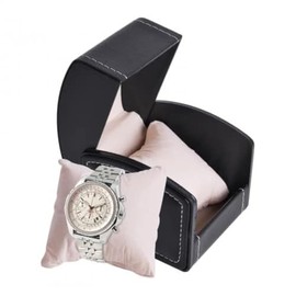 Vesaneae Watch Box, Watch Box, Premium Watch Box with Removable Watch Cushion, Watch Storage, Watch Case for Men, Watch Case, Black, Jewellery Box, Organiser for Watches, Watch Box