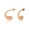 2wistDesigns 18K Gold-Plated Sculptural Drop Earrings – High-Polish Shine |