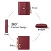 SENDEFN Small Woman Leather Wallet Credit Card Holder with ID