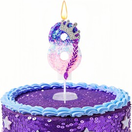 K pop, Candele di compleanno con numero di compleanno, per torta, con paillettes, per celebrare anniversari, decorazioni a tema musica dei cartoni animati, forniture per feste a tema musicale (numero