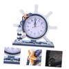 CORHAD 1Pc Nautical Style Silent Clock Unique Lighthouse Desk Decor