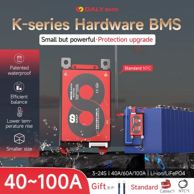 LiFePO4 BMS 8S 24V 100A Lithium Iron Phosphate Battery Cell