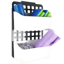 Vilde Basket Shelf Kitchen Shelf Bathroom Shelf Basket Storage Box Kitchen Organiser Organiser for Hanging on the Door 25 x 11 x 36 cm