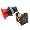 Alpinetech LMB30 Red 30mm 1NC Emergency Stop Push Button Switch