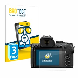 BROTECT Protective Glass for Nikon Z50 II (Pack of 3) Protective Film Tempered Glass [Extremely Scratch-Resistant 9H, Anti-Fingerprint, Ultra Transparent]