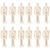 Operitacx 12pcs Articulated Wooden Model Mannequins for Sketching and Decoration