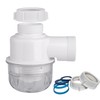1-1/2"×1-1/2" Clear Removable Bottle Trap, P-Trap Replacement, Easy Cleaning, for