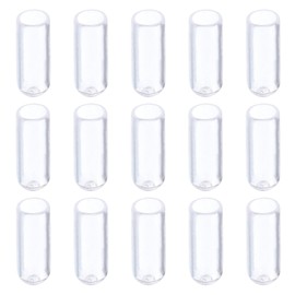 Rebower Screw Thread Protector Cover Rubber End Caps, [for Screw, Bolt] - 3/16"(5mm) ID/Clear/20pcs